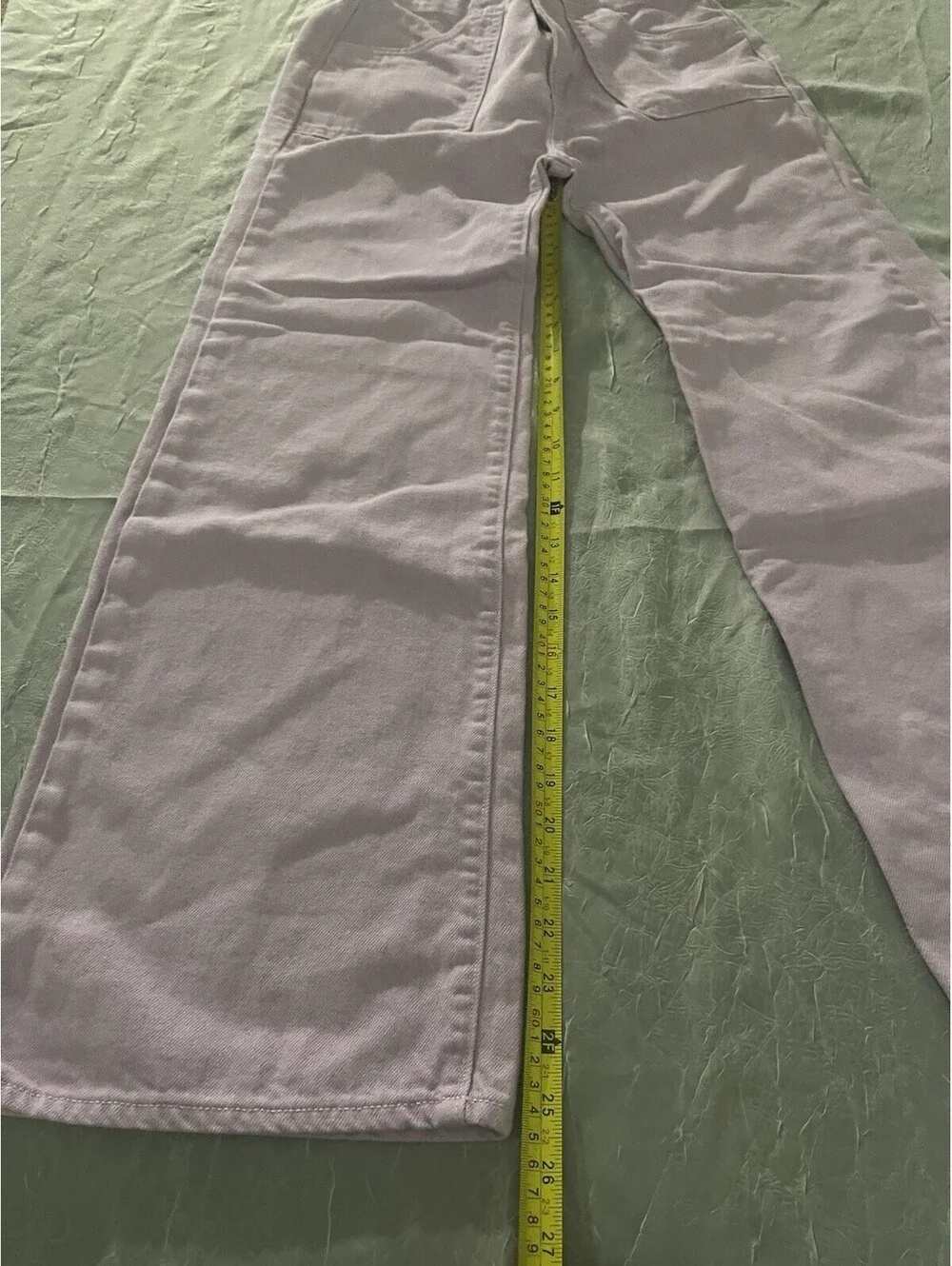 Old Navy Girls Utility Patch Baggy Wide Leg Pants-XL/12 Powder Blue